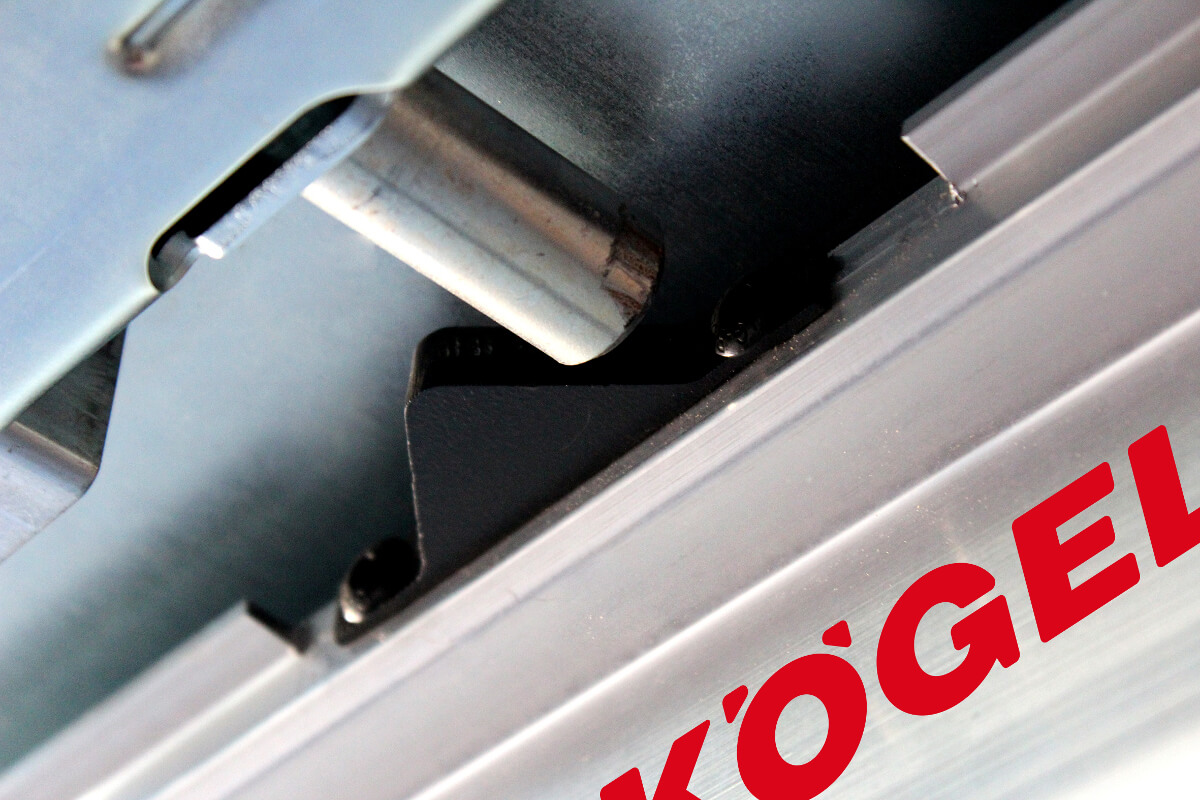 Kögel EasyFix: stoper do blokowania dachowej plandeki przesuwnej Kögel EasyFix: stoper do blokowania dachowej plandeki przesuwnej