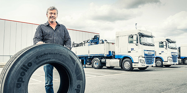 Pierwsza dostawa opon Apollo do samochodów ciężarowych