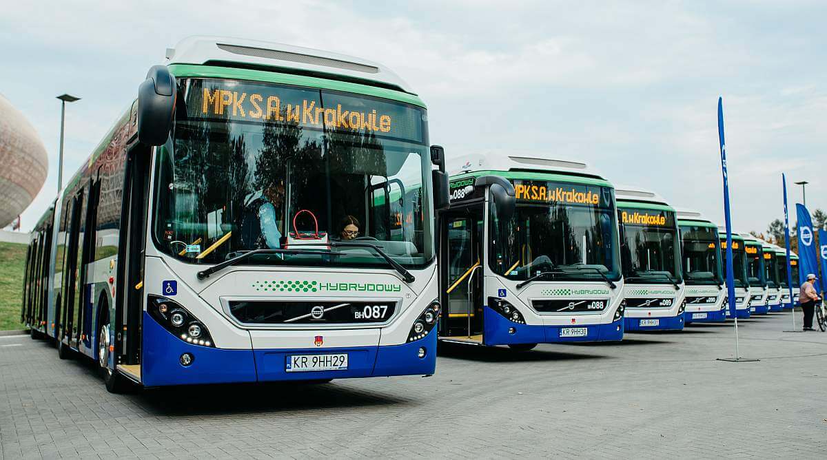Hybrydowe autobusy Volvo już w Krakowie Hybrydowe autobusy Volvo już w Krakowie