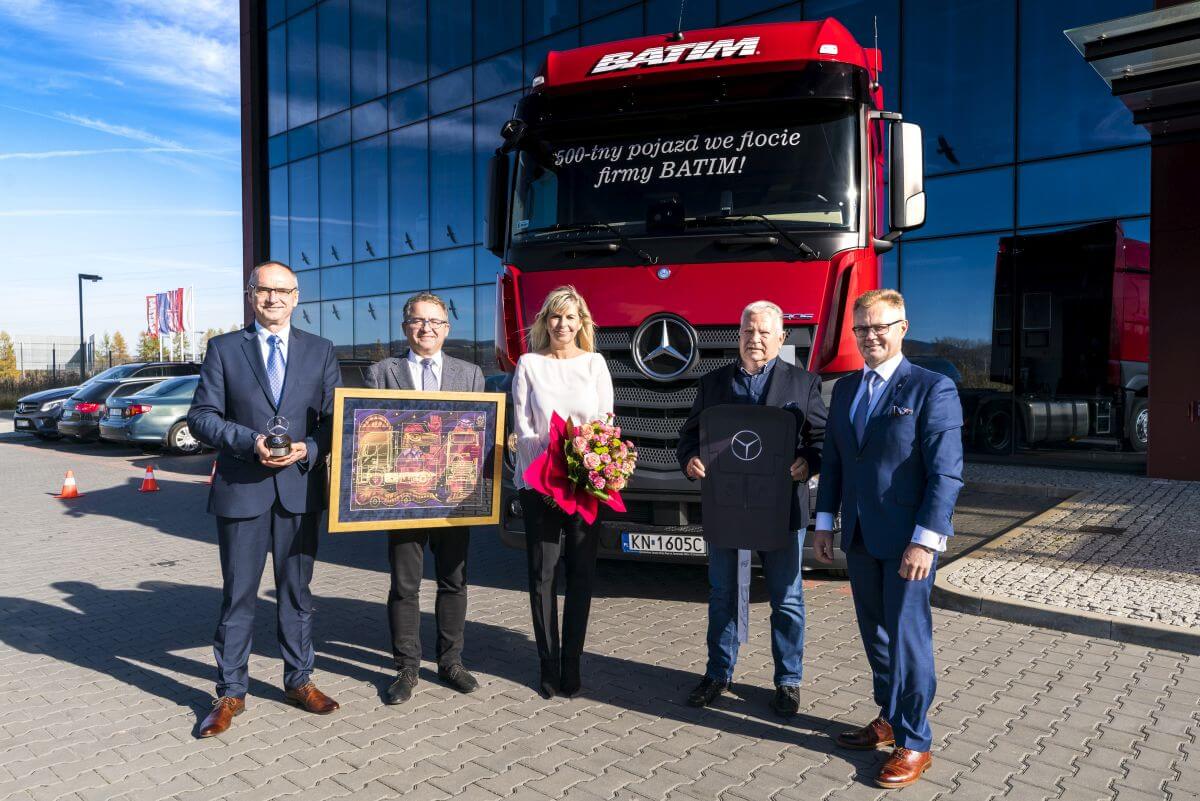 Mercedes-Benz Actros we flocie firmy Batim