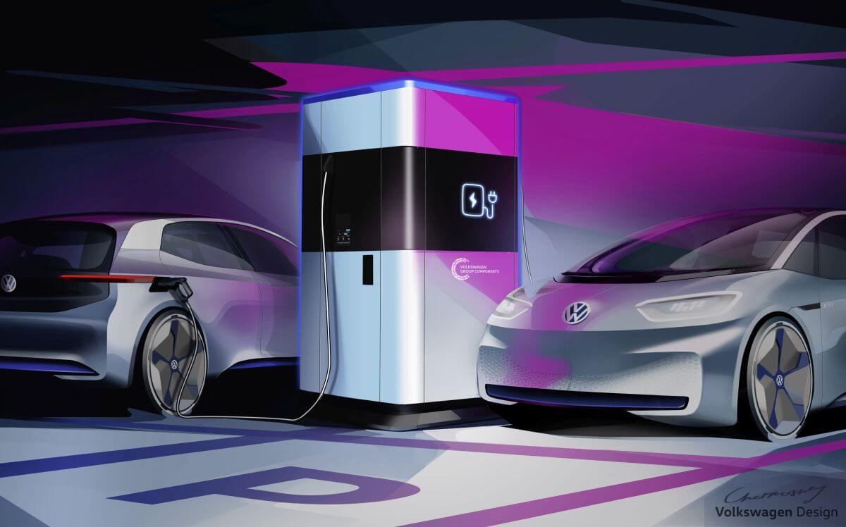 Volkswagen przedstawia pierwszy „powerbank” do auta elektrycznego Volkswagen przedstawia pierwszy „powerbank” do auta elektrycznego
