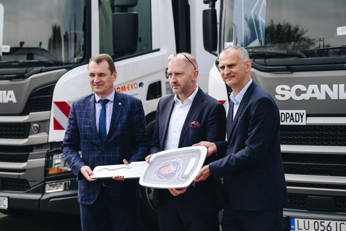 Kom-Eko S.A. zwiększa flotę śmieciarek Scania na CNG