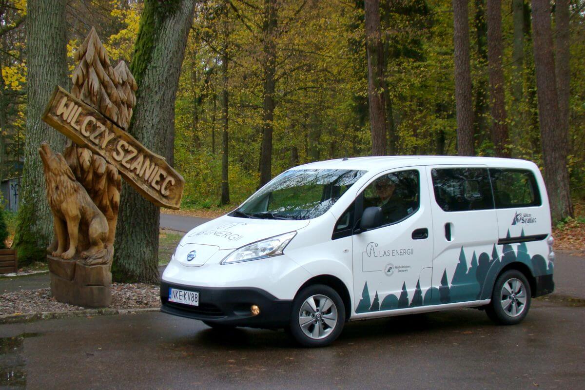 Elektryczny Nissan e-NV200 od pół roku w Wilczym Szańcu