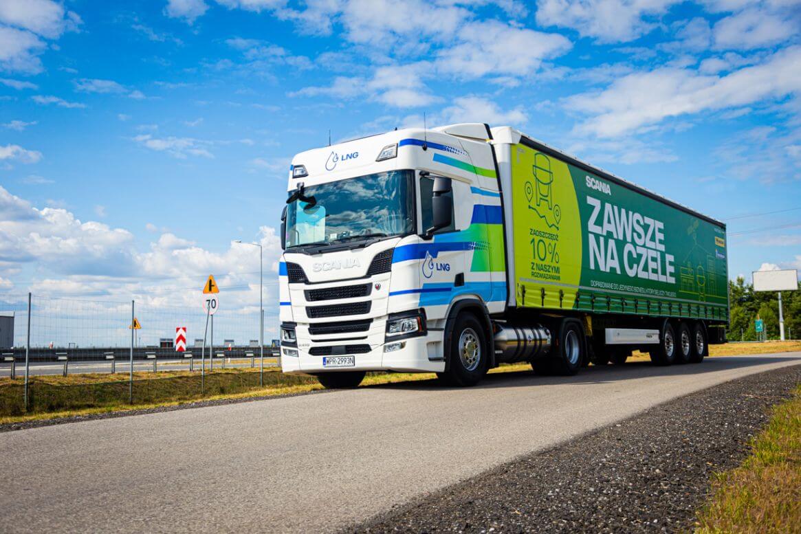 Scania napędzana LNG w programie „Zawsze na czele” Scania napędzana LNG w programie „Zawsze na czele”