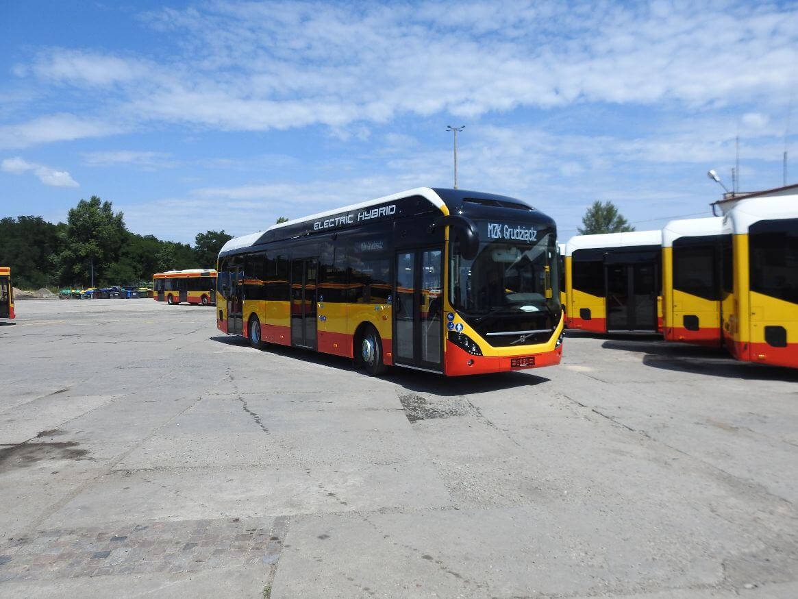 Hybrydowe autobusy Volvo w Grudziądzu Hybrydowe autobusy Volvo w Grudziądzu