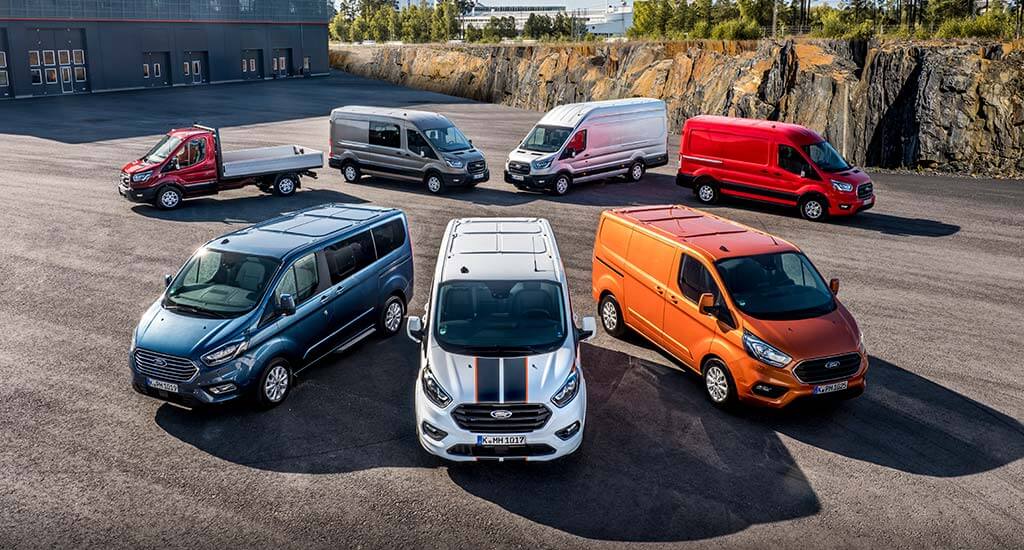 Hybrydy plug-in Ford Transit i Tourneo