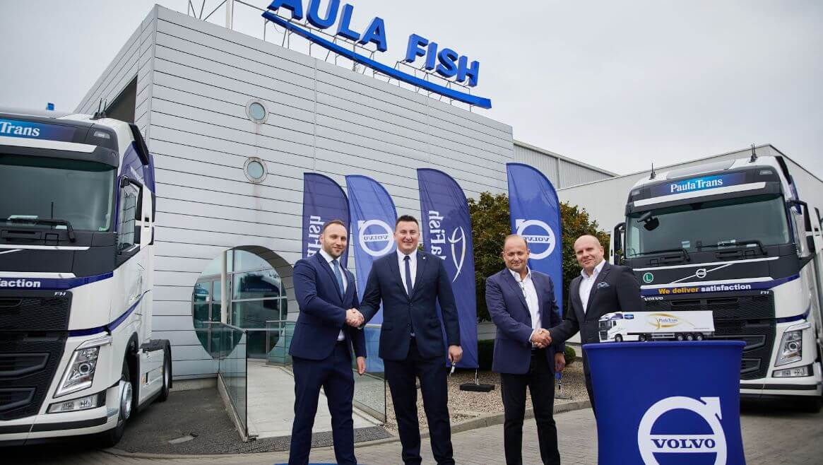 Flota firmy Paula Fish wzbogacona o 100 nowych ciągników siodłowych Volvo FH