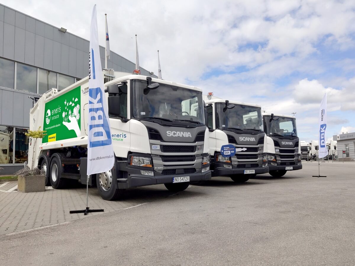DBK Rental dostarcza komunalne Scanie