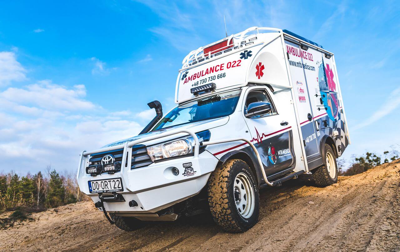 Hilux jako septyczna karetka