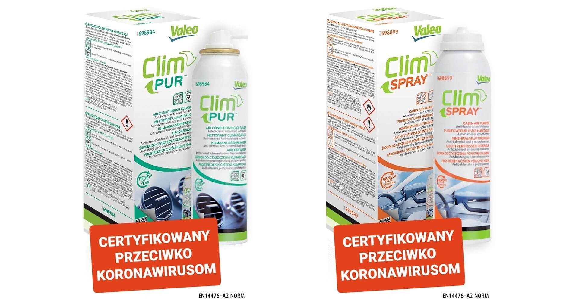 Valeo ClimSpray oraz ClimPur zdezynfekują także ciężarówki i autobusy