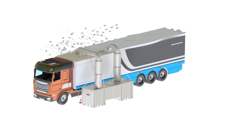 System usuwania śniegu i lodu z dachów pojazdów System usuwania śniegu i lodu z dachów pojazdów