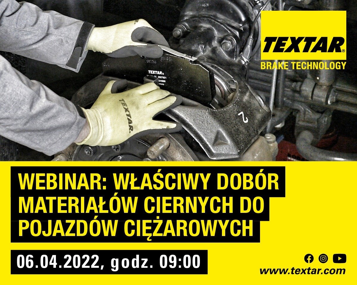 Textar zaprasza na webinar o hamulcach do ciężarówek