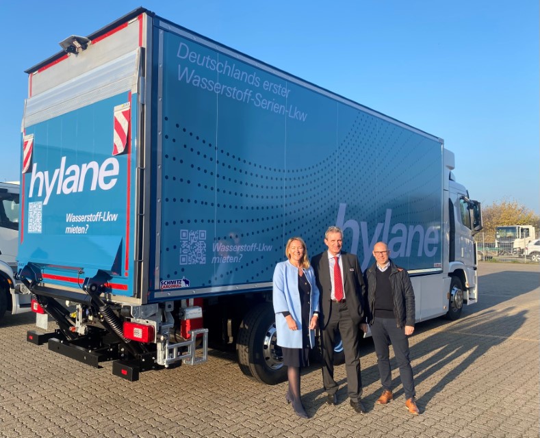 Wodorowy Hyundai z zabudową Schmitz Cargobull