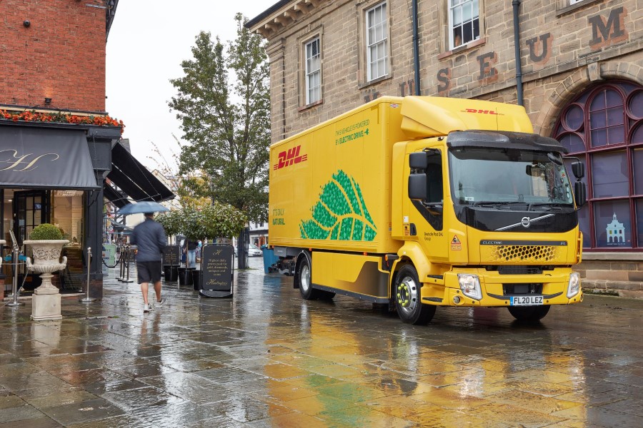 Gazowe i elektryczne Volvo w DHL Parcel UK