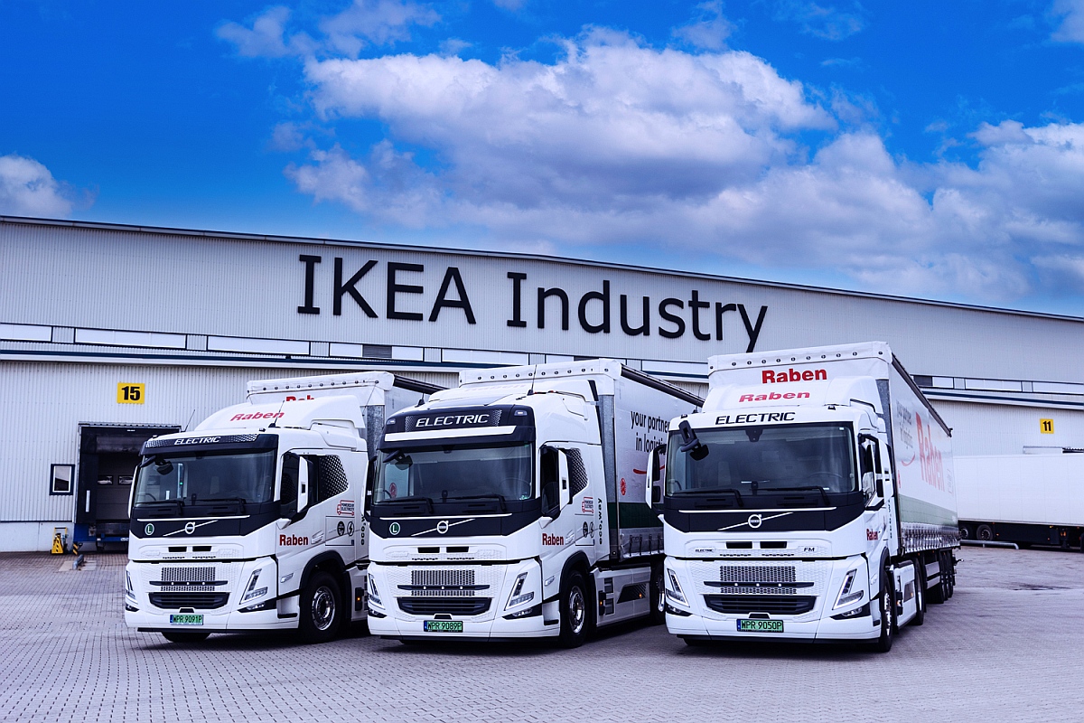 IKEA Industry, Grupa Raben i Volvo Trucks rozwijają współpracę w zeroemisyjnym transporcie towarów