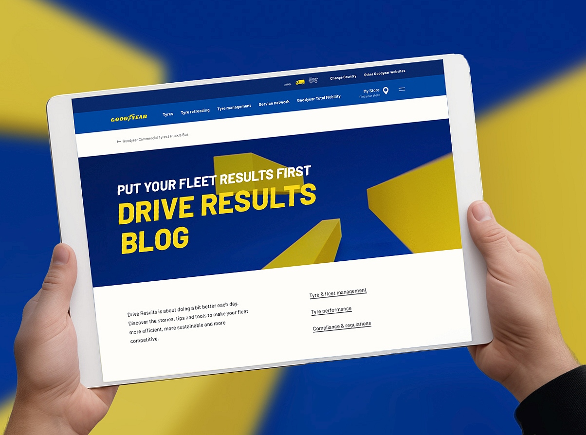 Nowa platforma wiedzy, porad i strategii dla flot transportowych od Goodyear