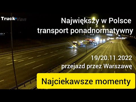 Największy transport ponadgabarytowy w Polsce