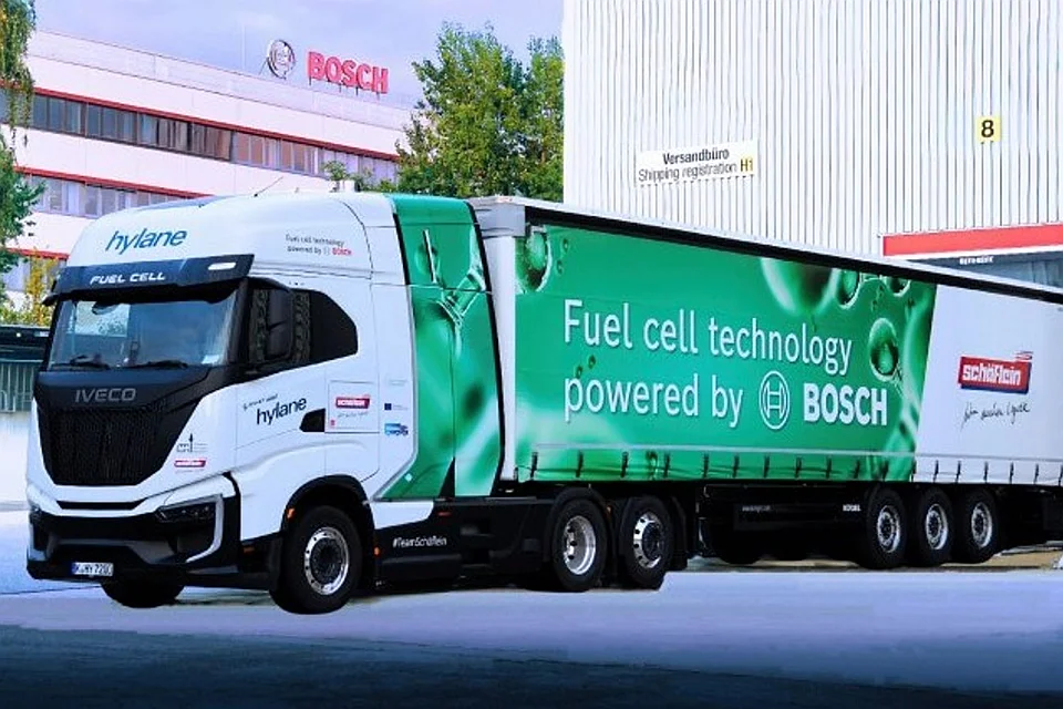 Wodorowa ciężarówka wspiera logistykę firmy Bosch